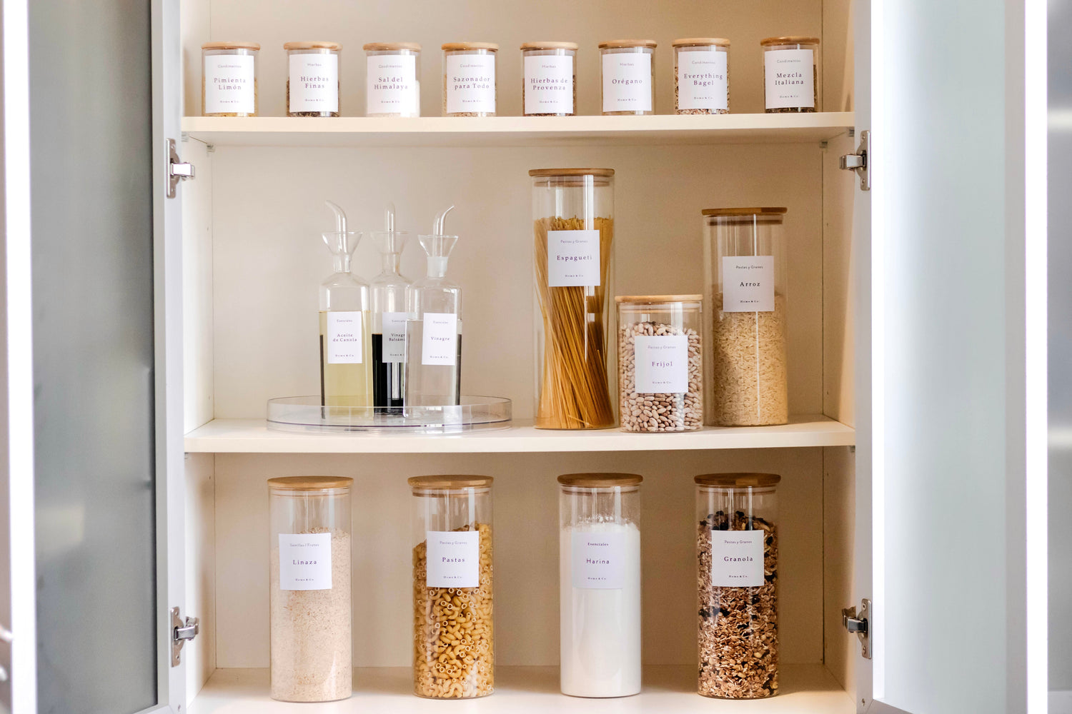 Ideas creativas para utilizar frascos herméticos de vidrio en la cocina y la despensa