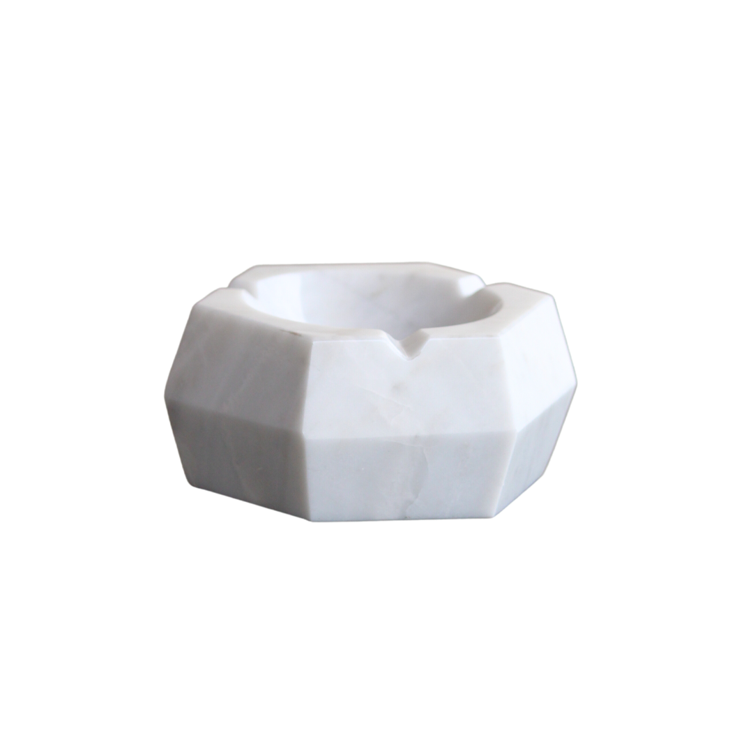 Cenicero Hexagonal Blanco