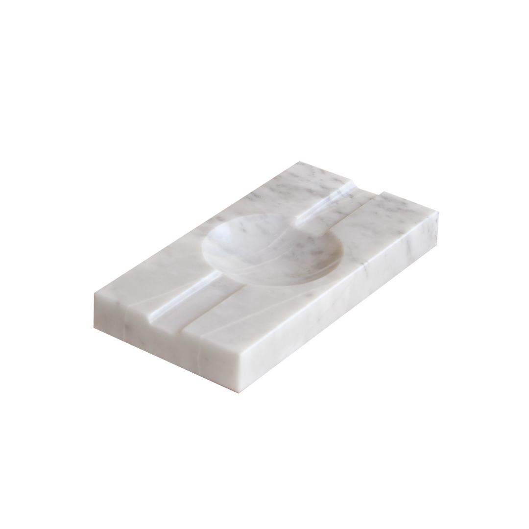 Cenicero para puro blanco