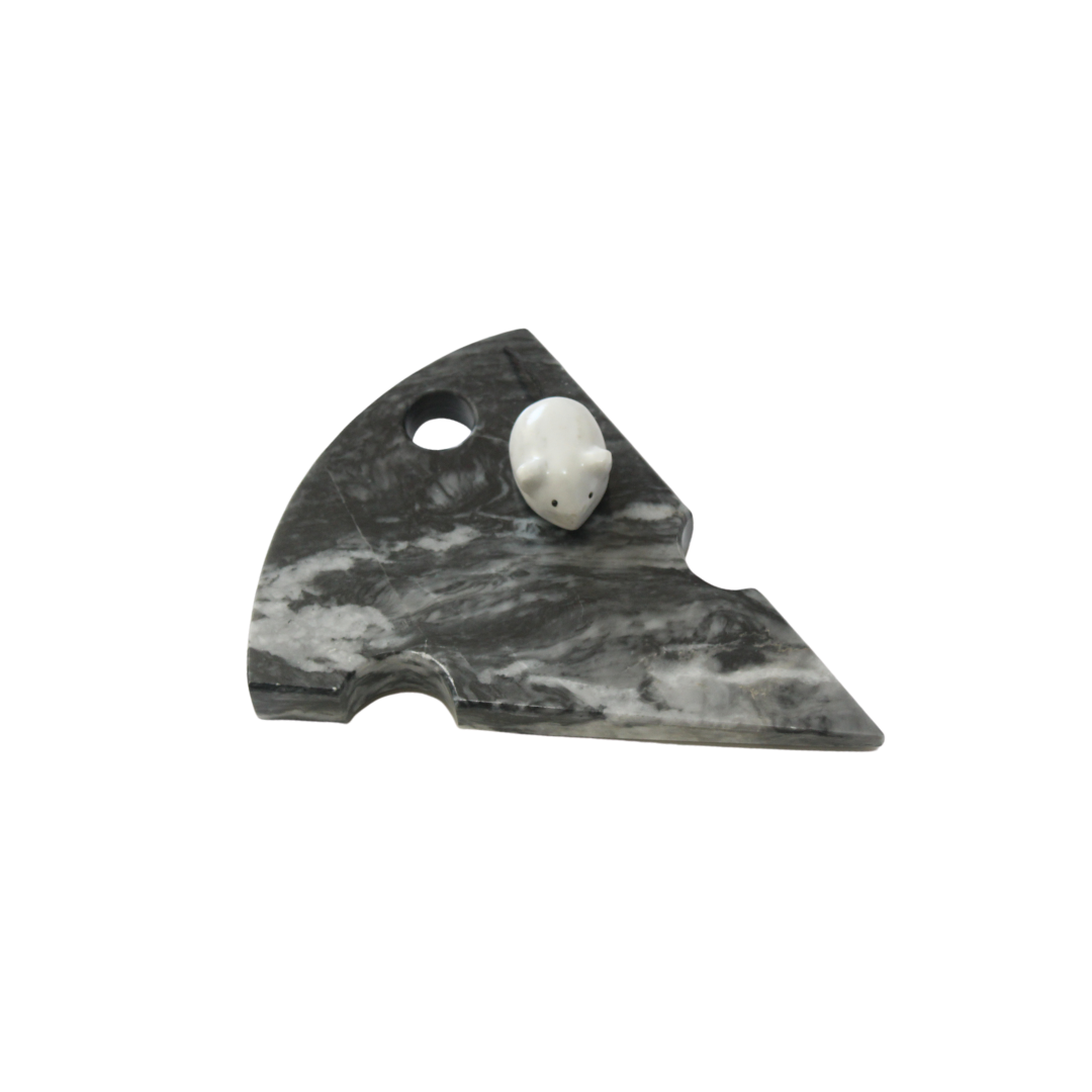 Quesera negra con ratón