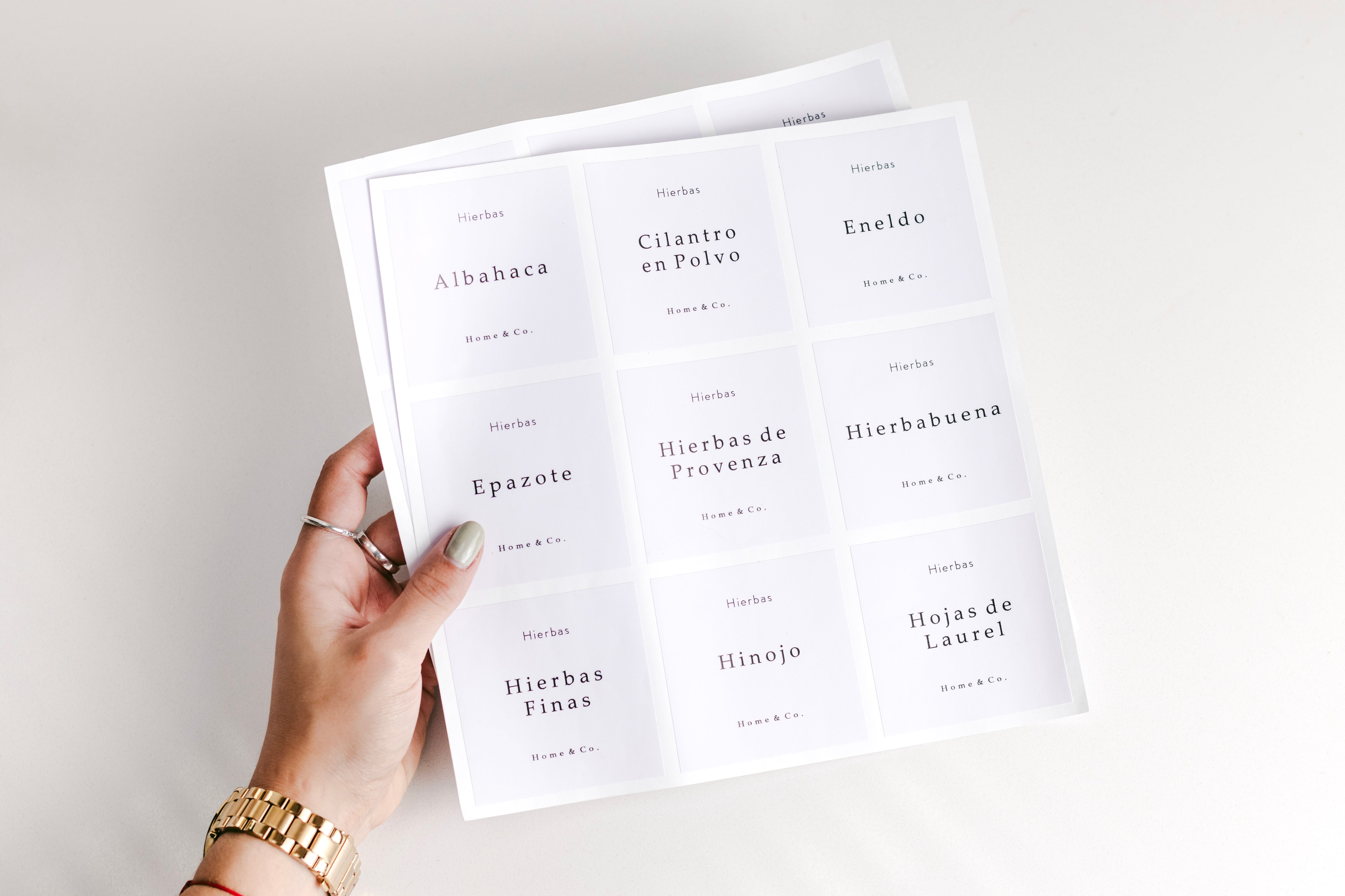 Etiquetas colección Semillas y Frutos